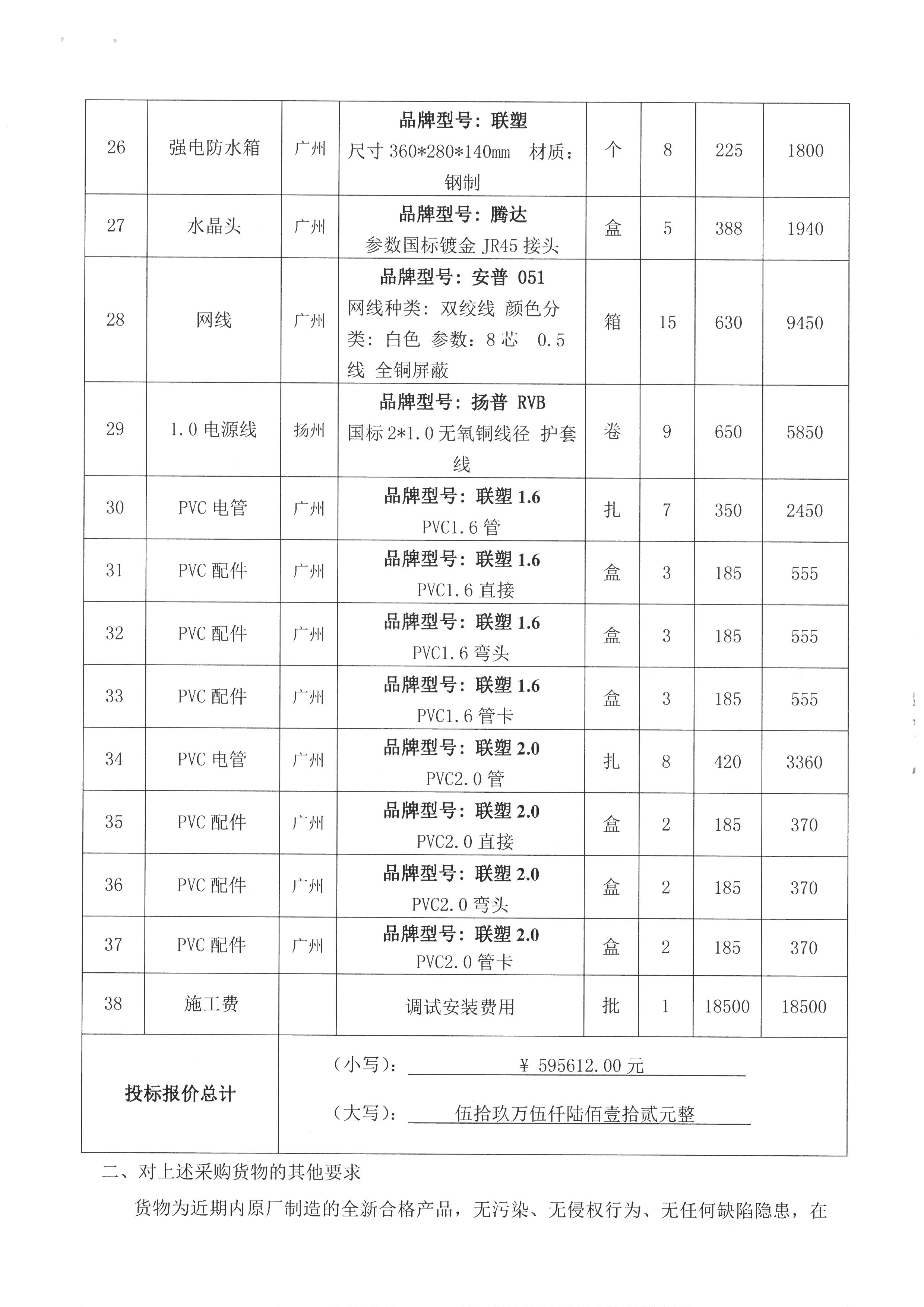 琼海市嘉积第三中学-安防设备及教学设备采购-合同公告